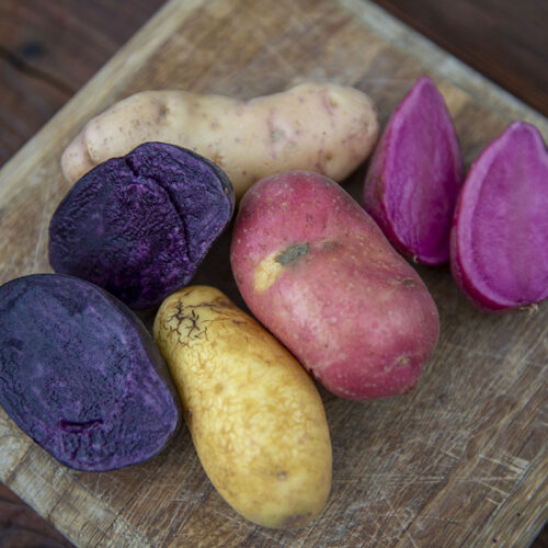 Purple and heritage potatoes from Ballymakenny Farm.